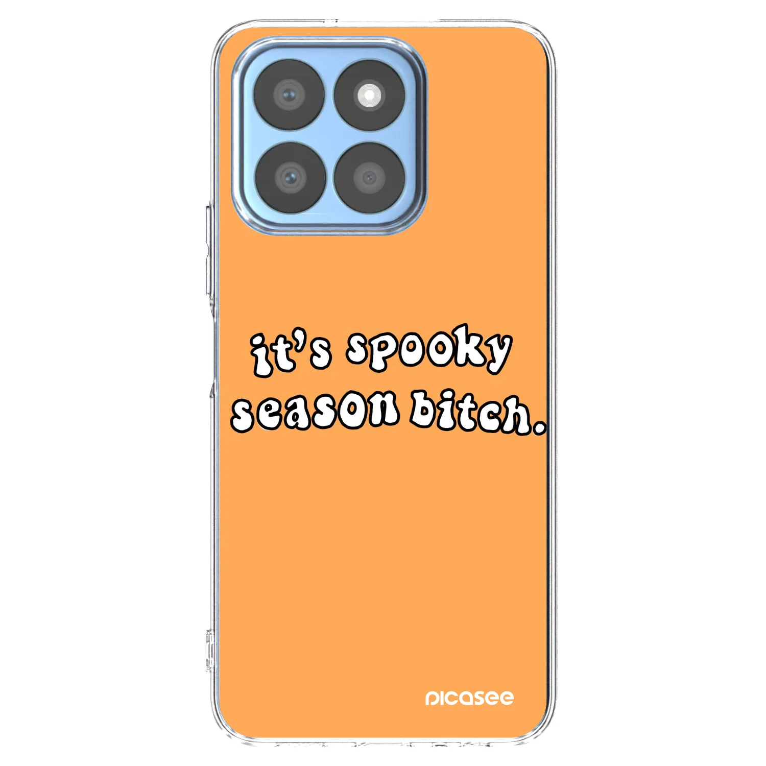 Picasee Honor X8c Hülle - Transparentes Silikon - Spooky season