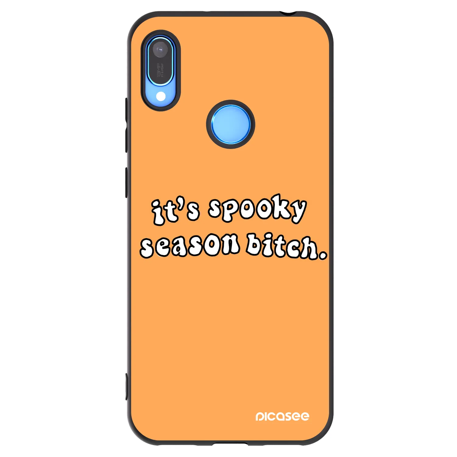 Picasee Huawei Y6 2019 Hülle - Schwarzes Silikon - Spooky season