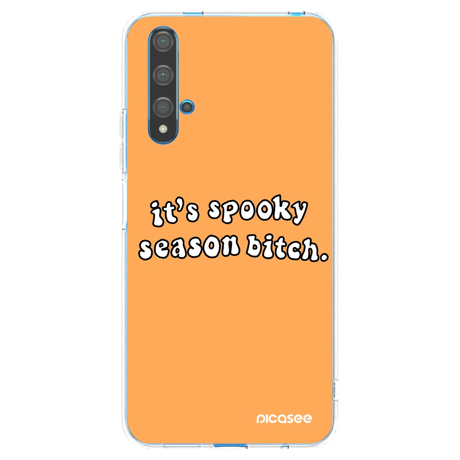 Picasee Huawei Nova 5T Hülle - Transparentes Silikon - Spooky season