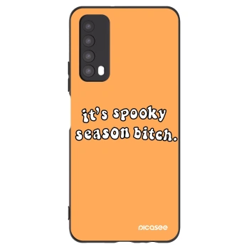 Picasee Huawei P Smart 2021 Hülle - Schwarzes Silikon - Spooky season