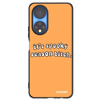 Picasee Honor X7 Hülle - Schwarzes Silikon - Spooky season
