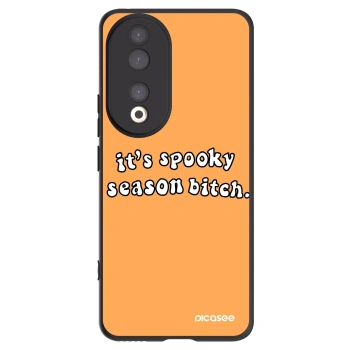 Picasee Honor 90 5G Hülle - Schwarzes Silikon - Spooky season