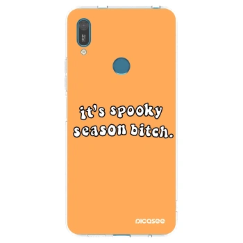 Picasee Huawei Y7 2019 Hülle - Transparentes Silikon - Spooky season