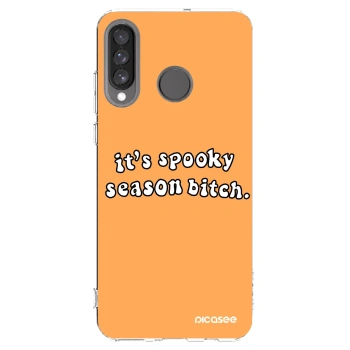 Picasee Huawei P30 Lite Hülle - Transparentes Silikon - Spooky season
