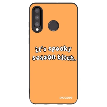 Picasee Huawei P30 Lite Hülle - Schwarzes Silikon - Spooky season