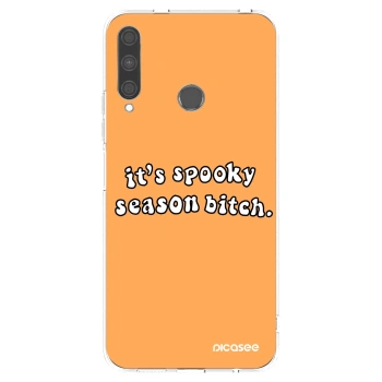 Picasee Huawei P40 Lite E Hülle - Transparentes Silikon - Spooky season