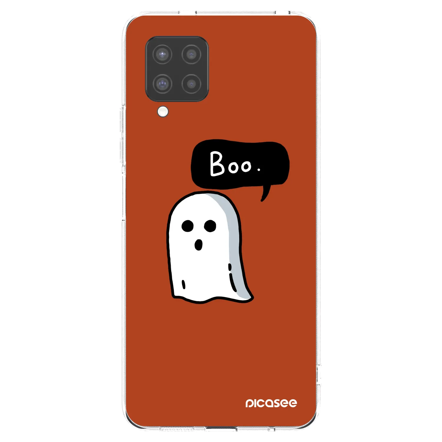 Picasee Samsung Galaxy A42 A426B Hülle - Transparentes Silikon - Boo