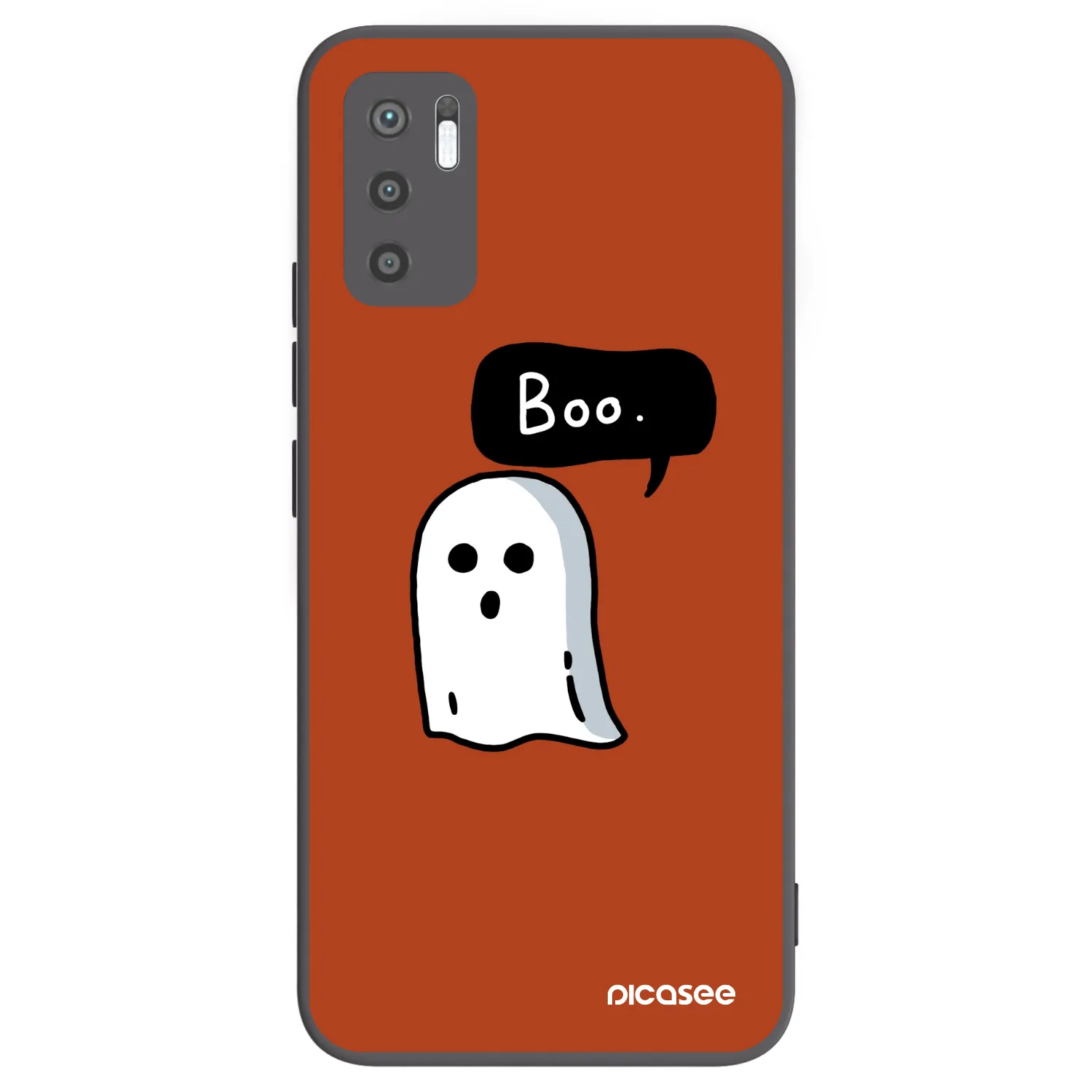 Picasee Xiaomi Redmi Note 10 5G Hülle - Schwarzes Silikon - Boo