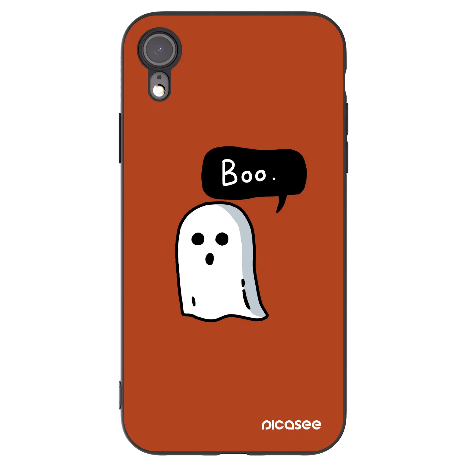 Picasee Apple iPhone XR Hülle - Schwarzes Silikon - Boo