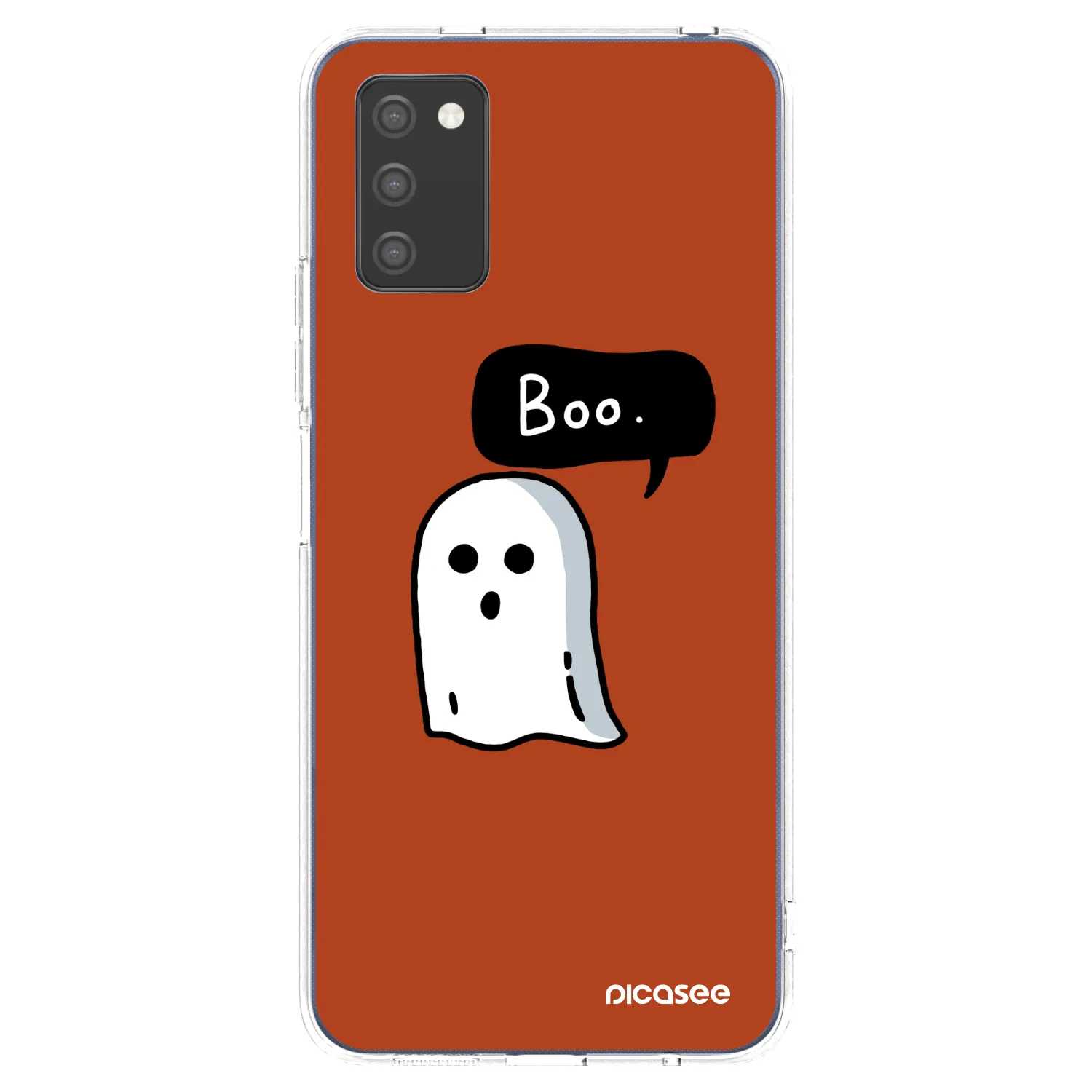 Picasee Samsung Galaxy A02s A025G Hülle - Transparentes Silikon - Boo
