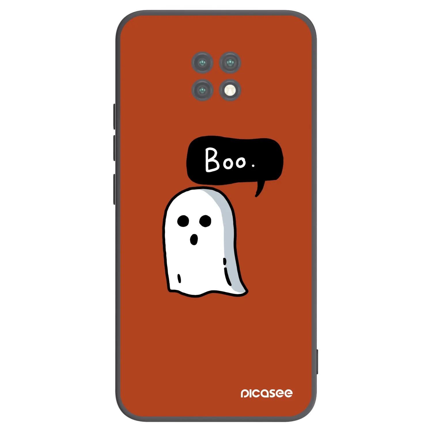 Picasee Xiaomi Redmi Note 9T Hülle - Schwarzes Silikon - Boo