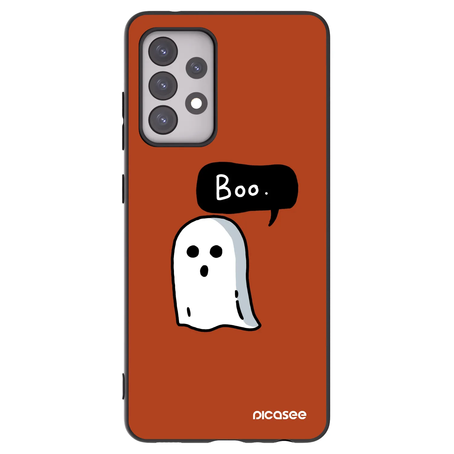 Picasee Samsung Galaxy A52s 5G A528B Hülle - Schwarzes Silikon - Boo