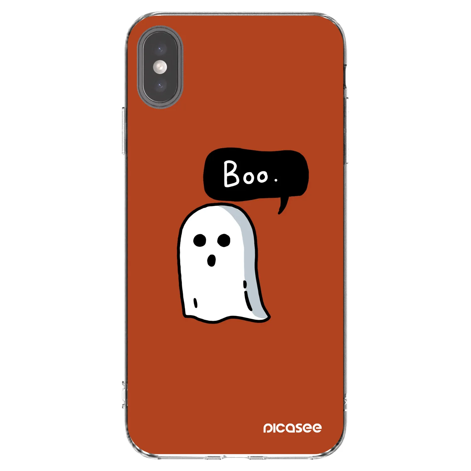 Picasee Apple iPhone XS Max Hülle - Transparentes Silikon - Boo