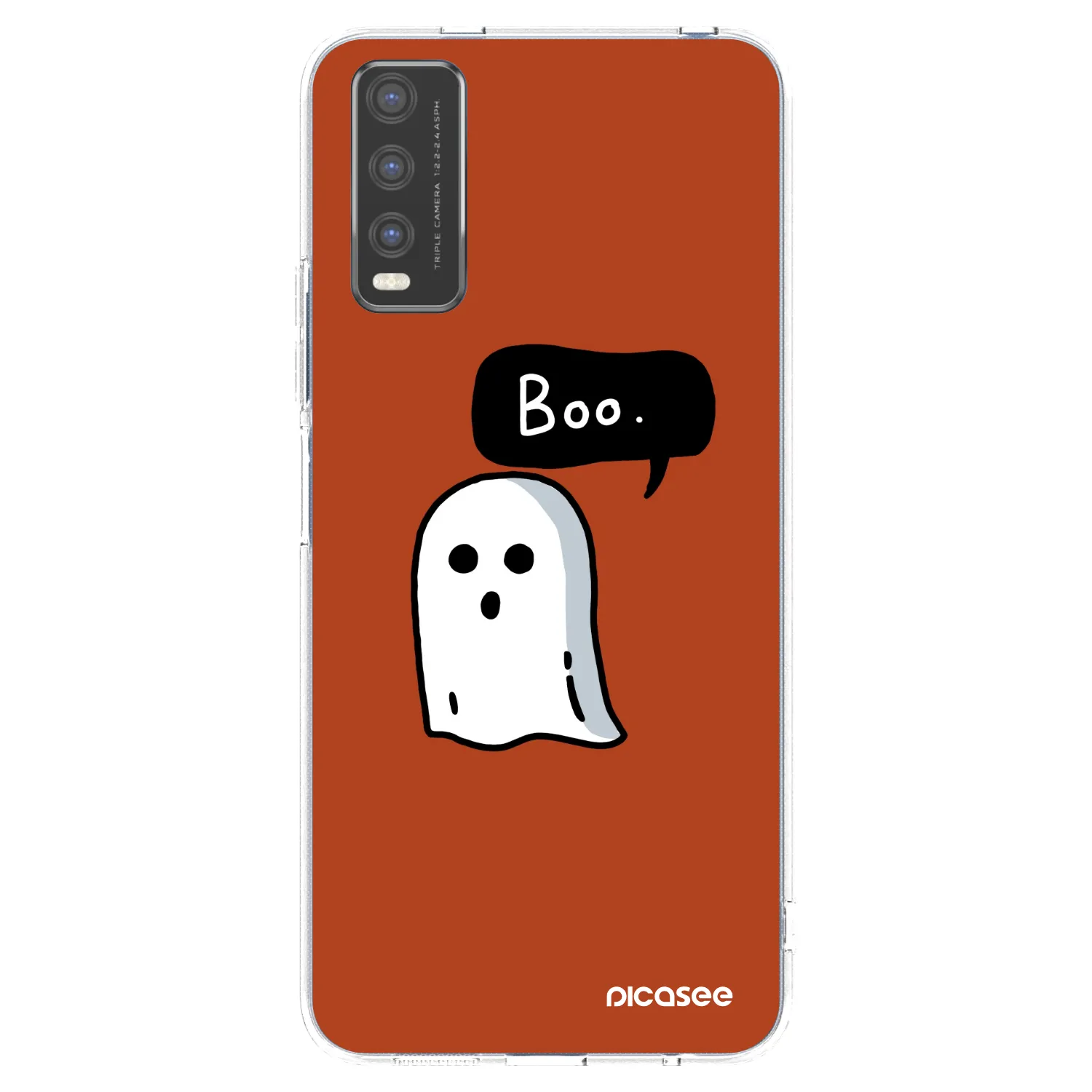 Picasee Vivo Y20s Hülle - Transparentes Silikon - Boo