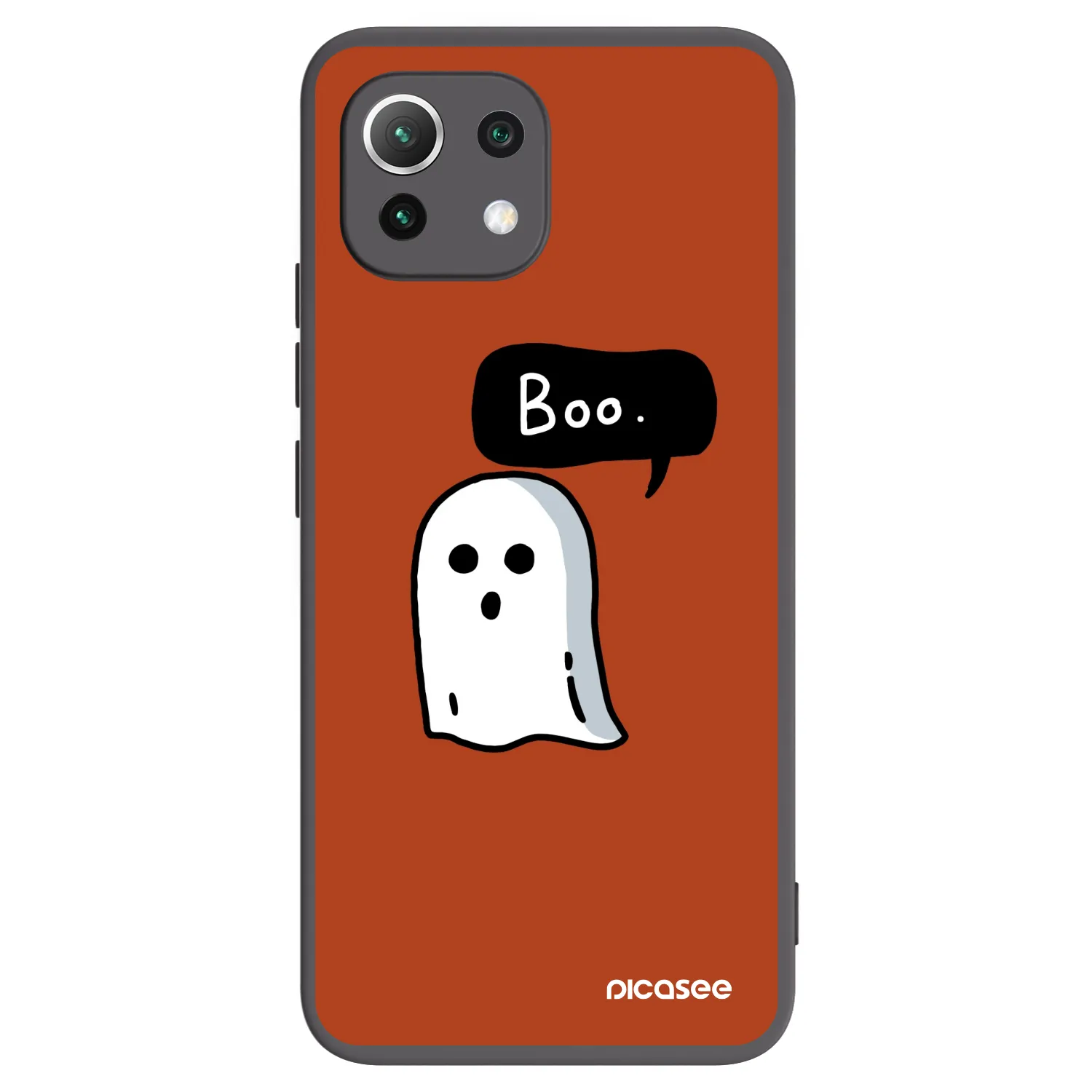 Picasee Xiaomi 11 Lite 5G NE Hülle - Schwarzes Silikon - Boo
