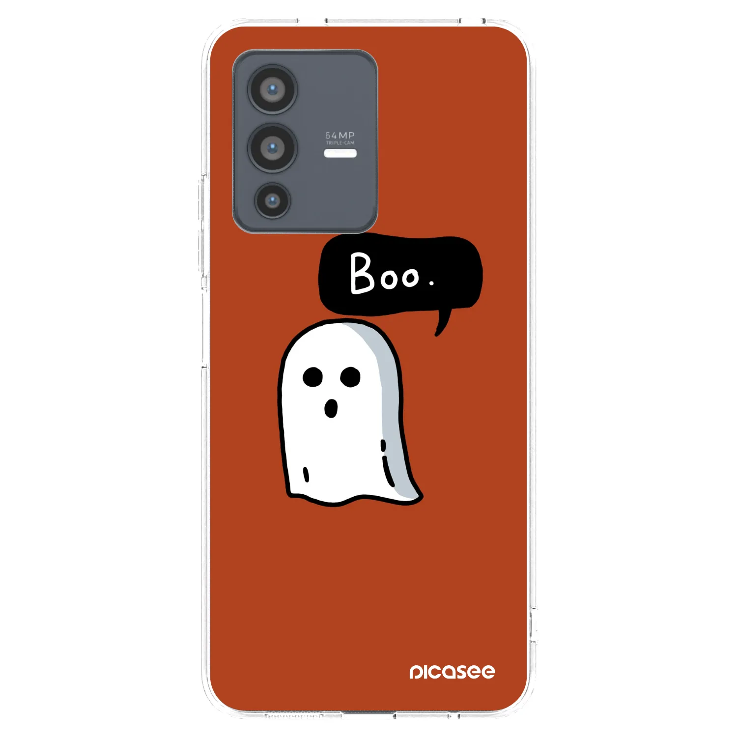 Picasee Vivo V23 5G Hülle - Transparentes Silikon - Boo