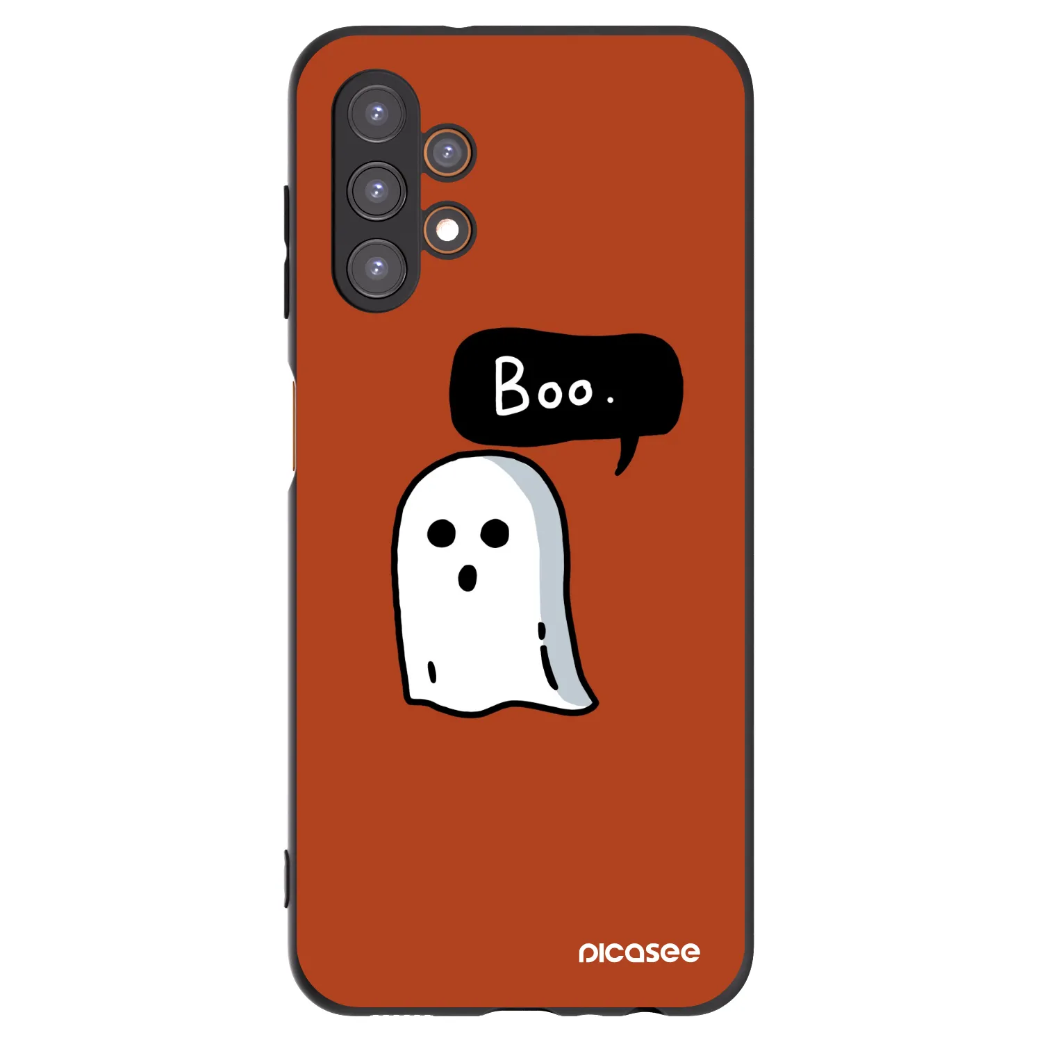 Picasee Samsung Galaxy A13 4G A135 Hülle - Schwarzes Silikon - Boo