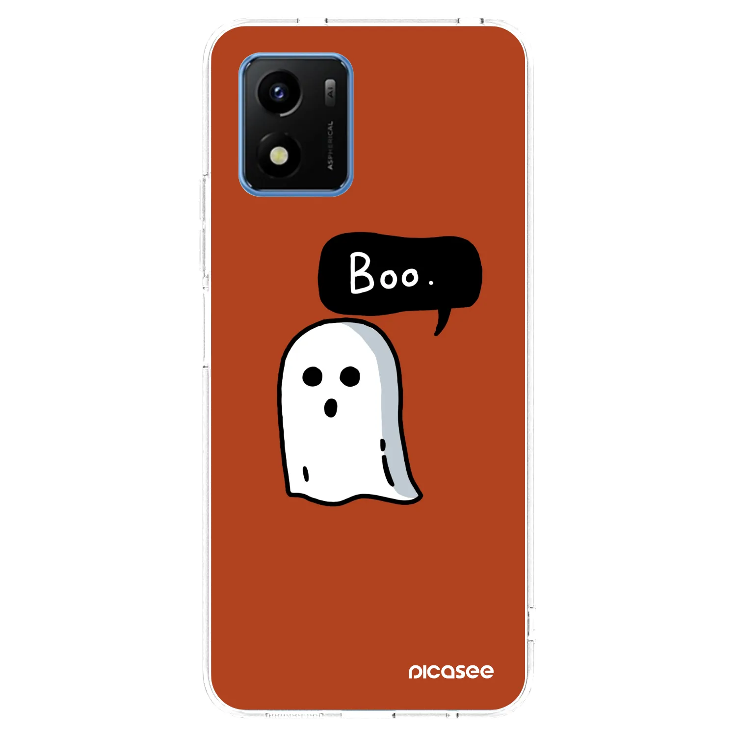 Picasee Vivo Y01 Hülle - Transparentes Silikon - Boo