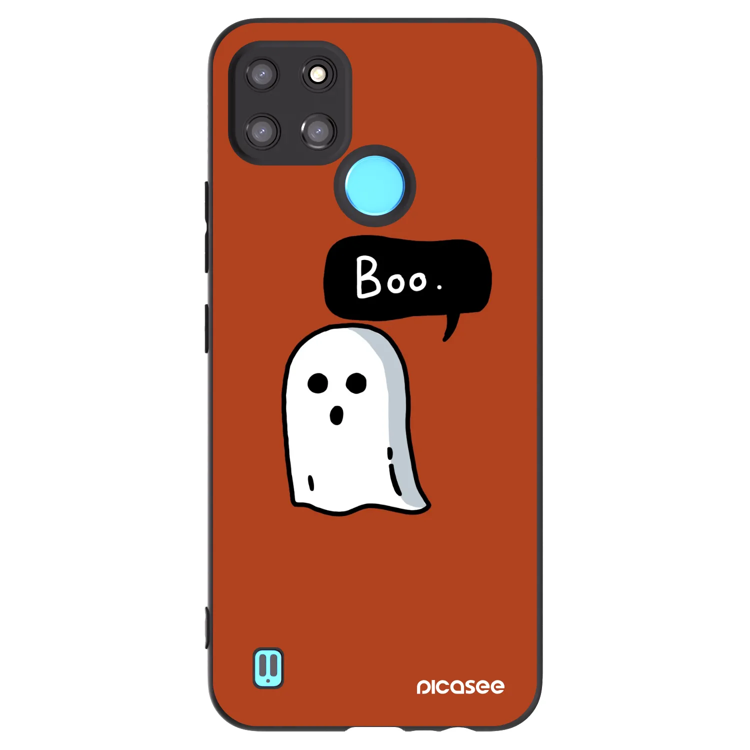 Picasee Realme C21Y Hülle - Schwarzes Silikon - Boo