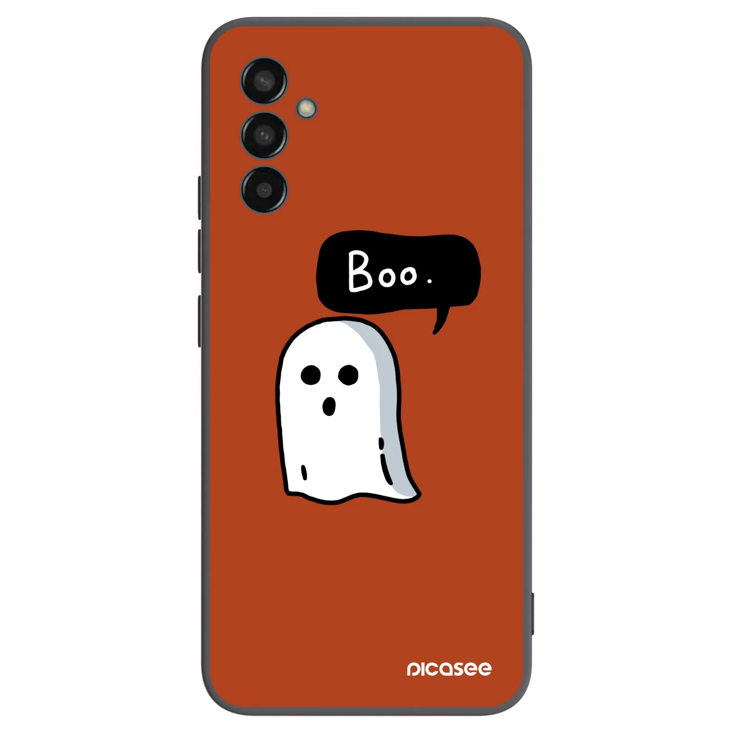 Picasee Samsung Galaxy M13 M135F Hülle - Schwarzes Silikon - Boo