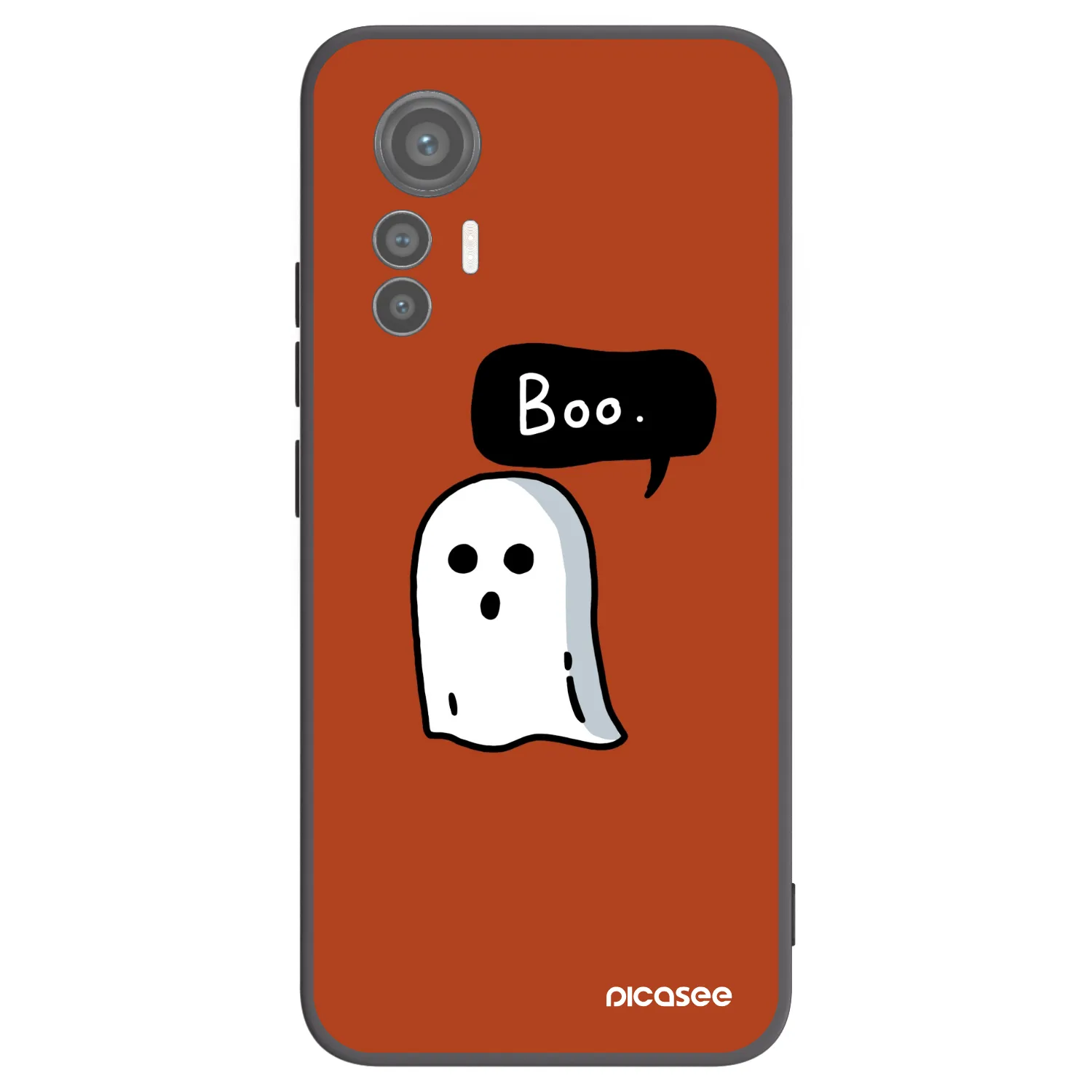 Picasee Xiaomi 12 Lite Hülle - Schwarzes Silikon - Boo