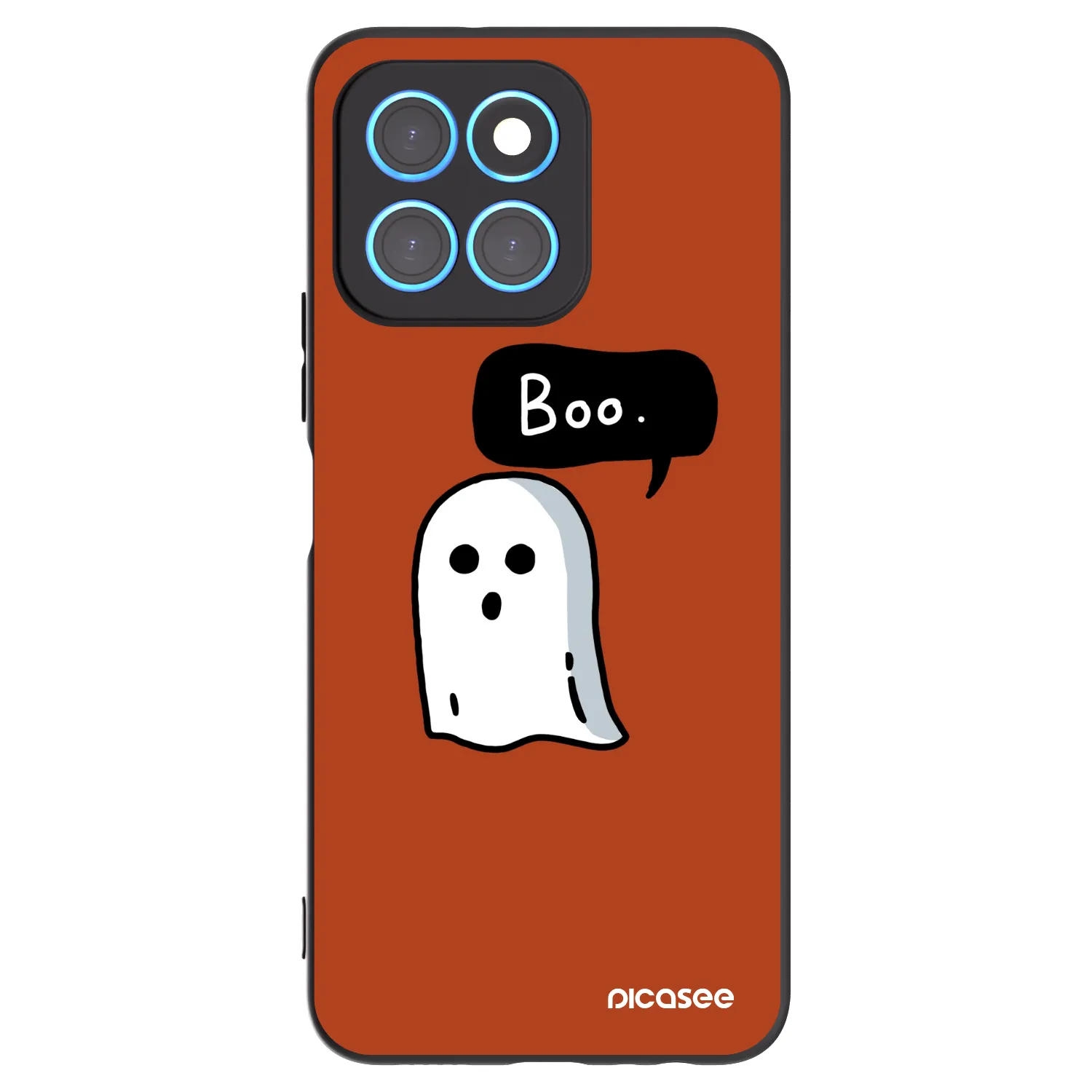Picasee Honor X8 5G Hülle - Schwarzes Silikon - Boo