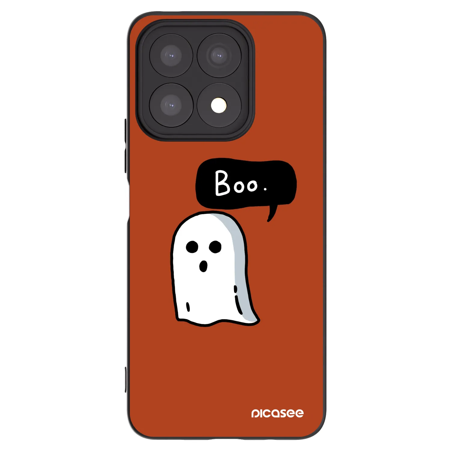 Picasee Honor X8a Hülle - Schwarzes Silikon - Boo