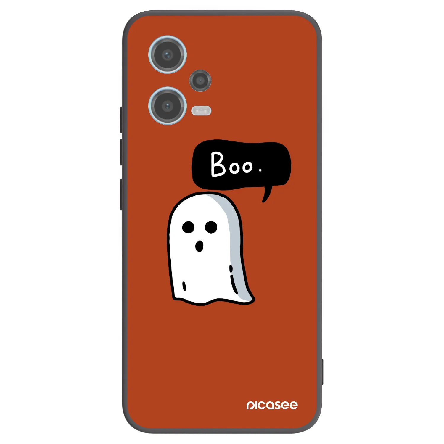 Picasee Xiaomi Redmi Note 12 5G Hülle - Schwarzes Silikon - Boo
