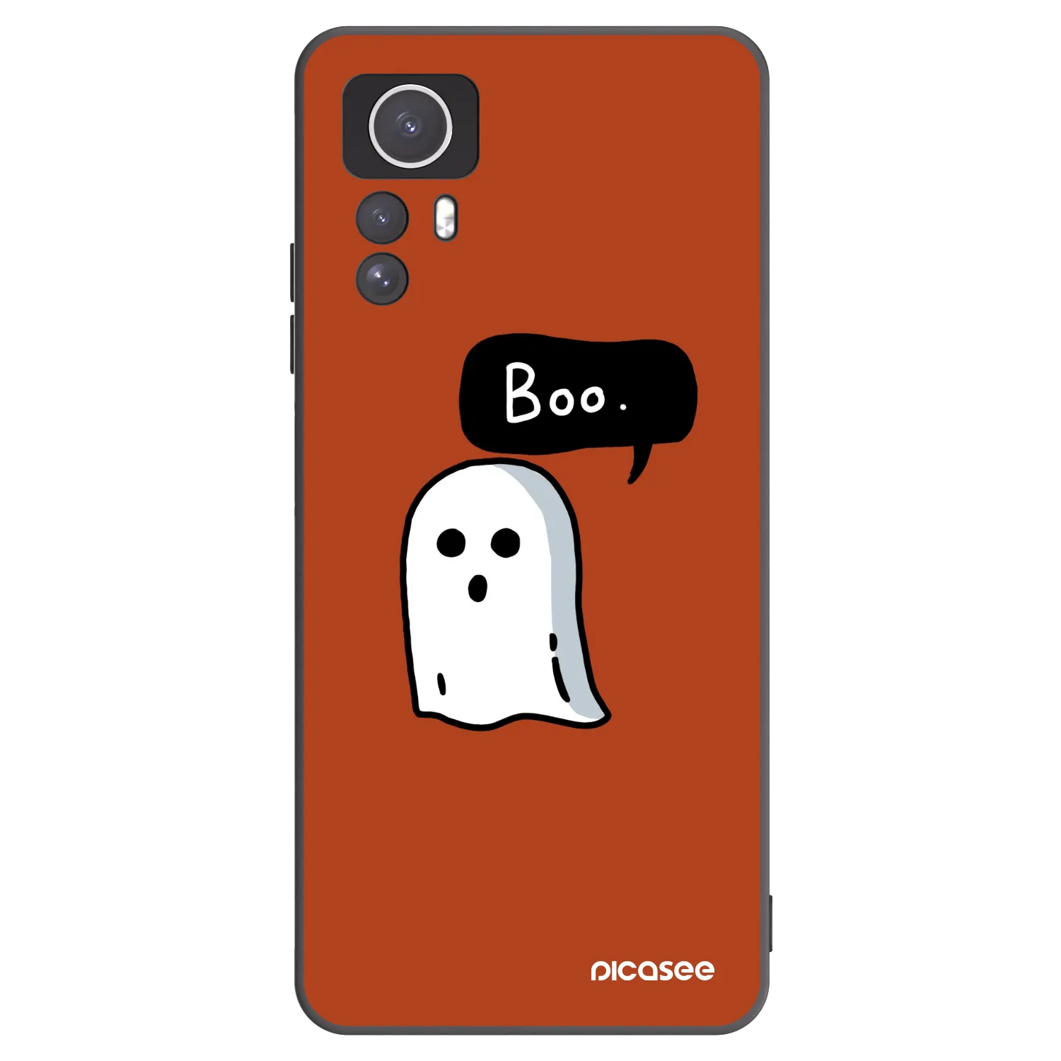 Picasee Xiaomi Redmi Note 12S Hülle - Schwarzes Silikon - Boo