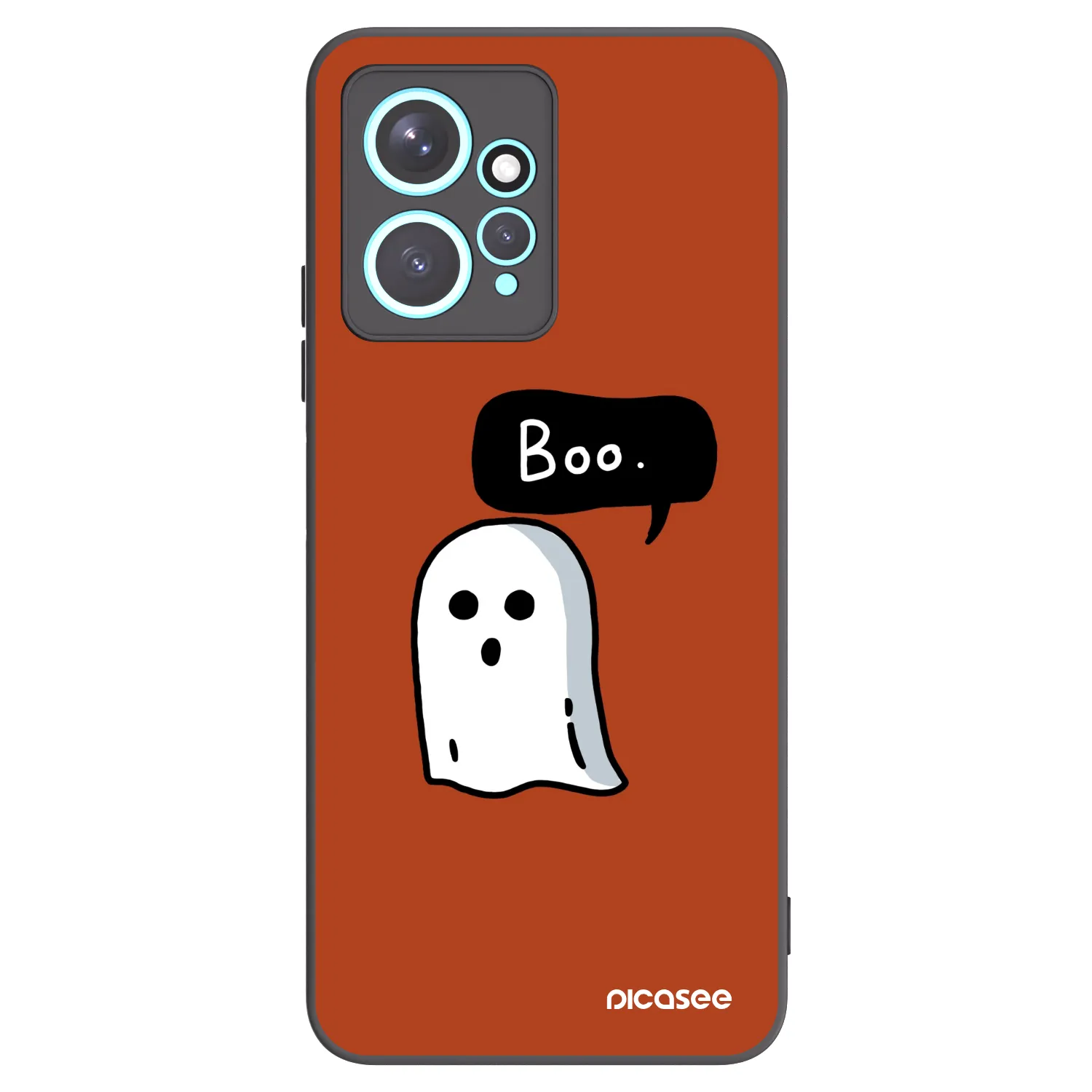 Picasee Xiaomi Redmi Note 12 4G Hülle - Schwarzes Silikon - Boo