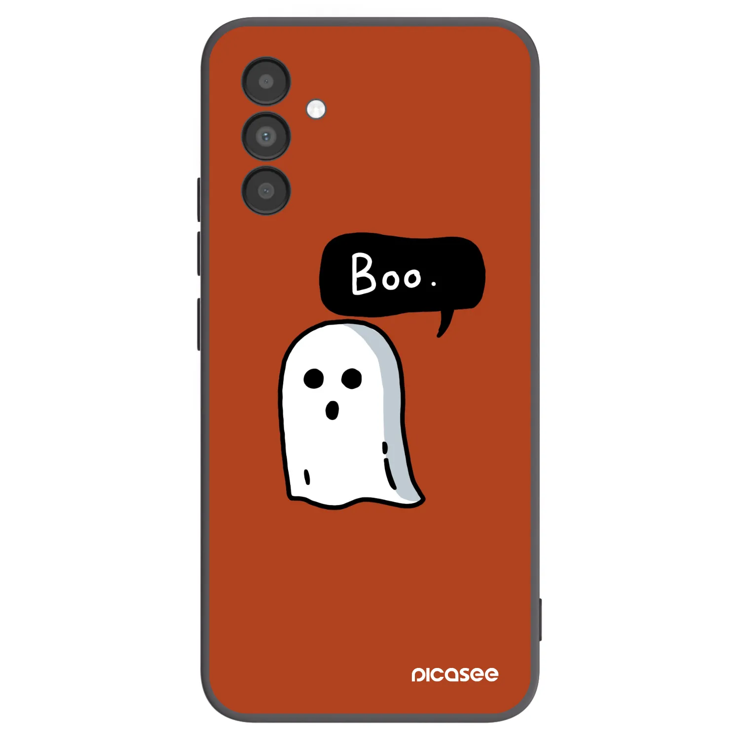 Picasee Samsung Galaxy A04s A047F Hülle - Schwarzes Silikon - Boo