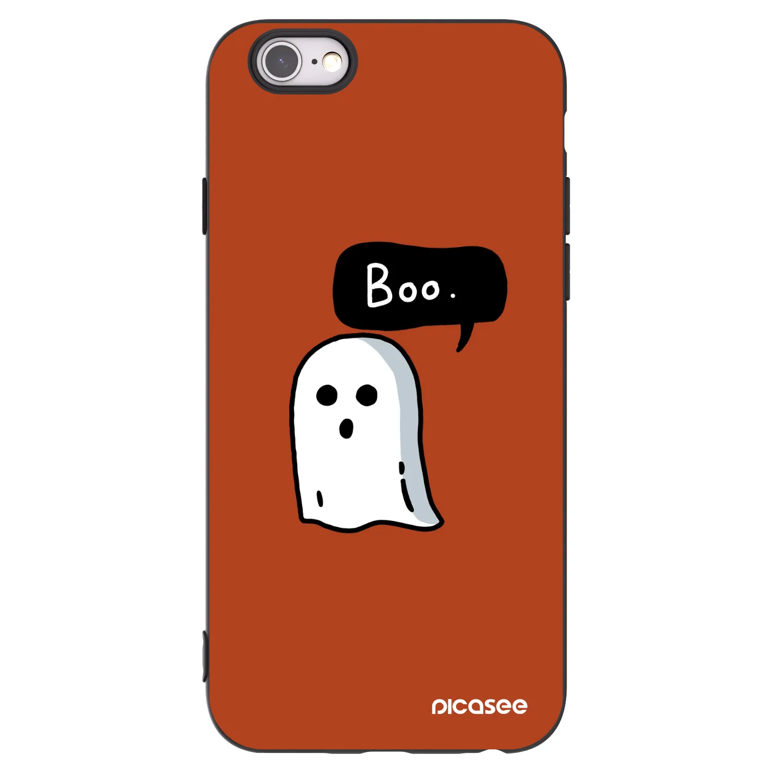 Picasee Apple iPhone 6/6S Hülle - Schwarzes Silikon - Boo