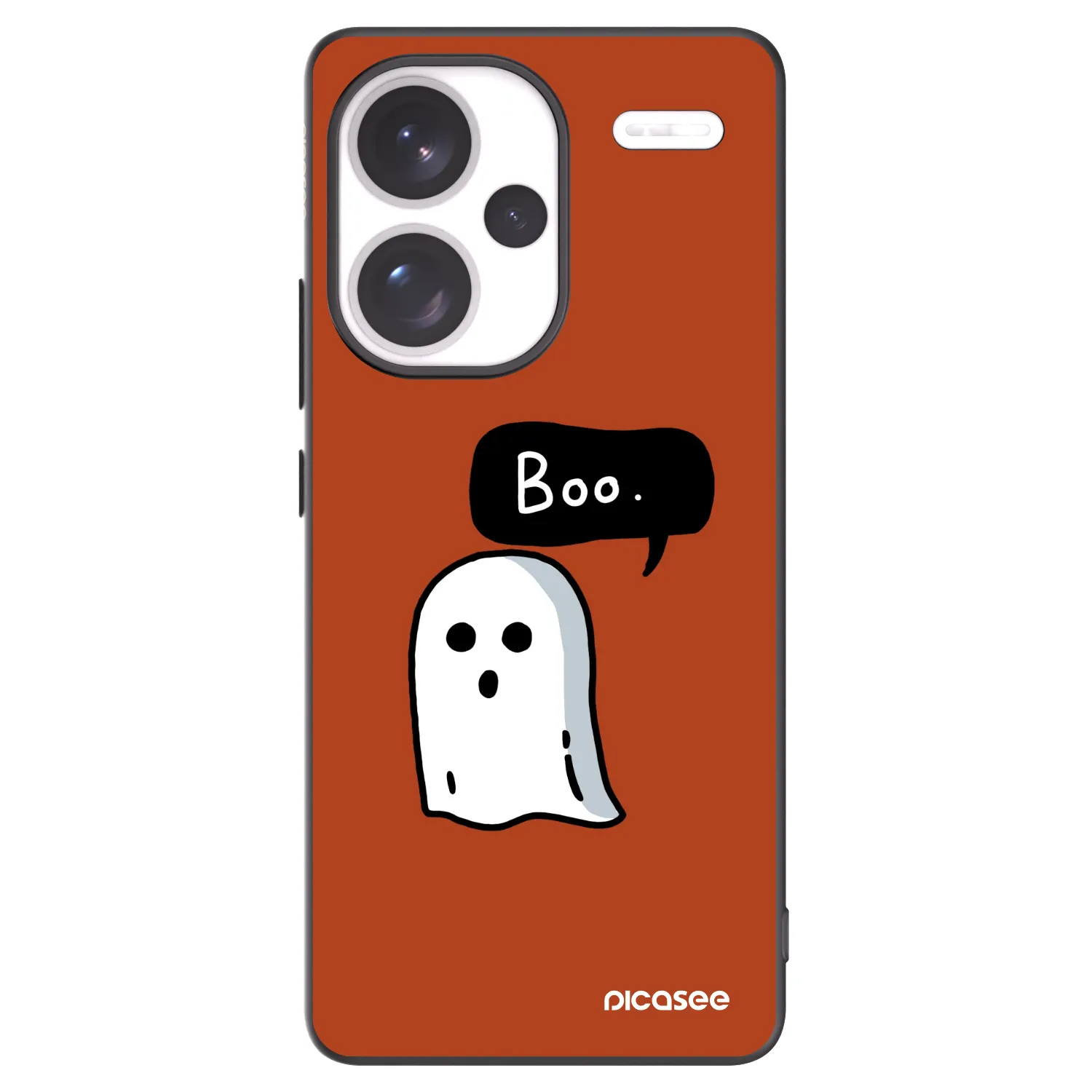 Picasee Xiaomi Redmi Note 13 Pro+ 5G Hülle - Schwarzes Silikon - Boo