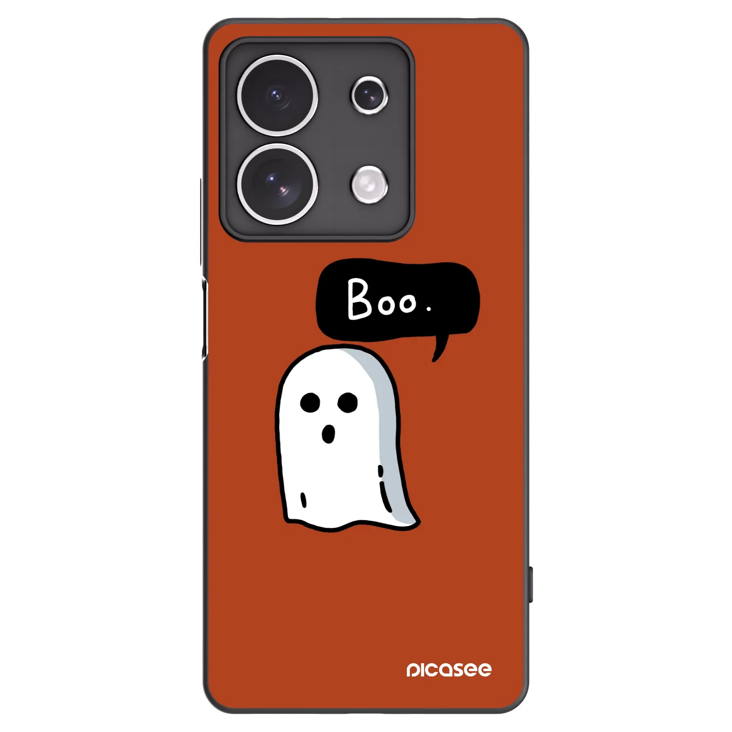 Picasee Xiaomi Redmi Note 13 4G Hülle - Schwarzes Silikon - Boo