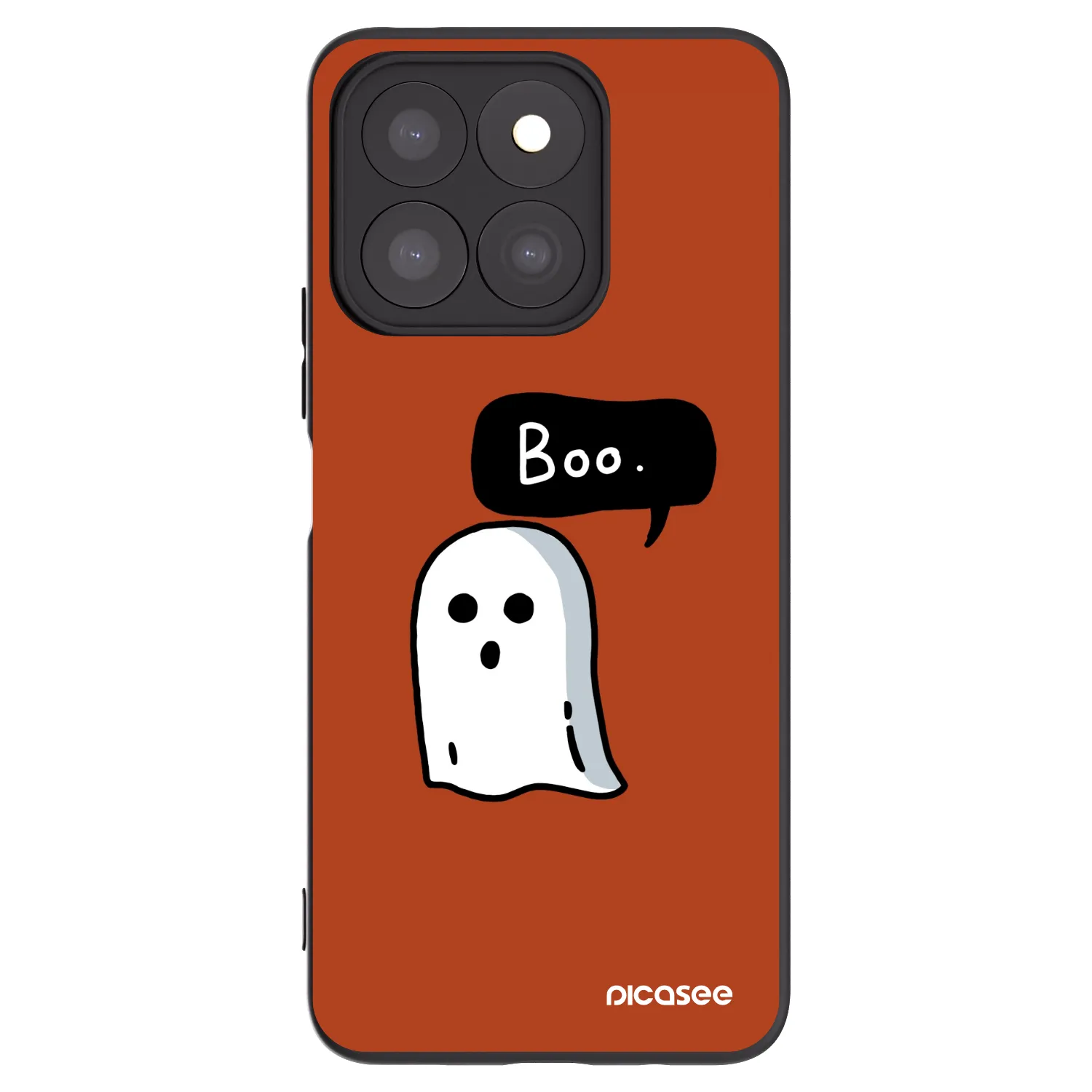 Picasee Honor X8b Hülle - Schwarzes Silikon - Boo