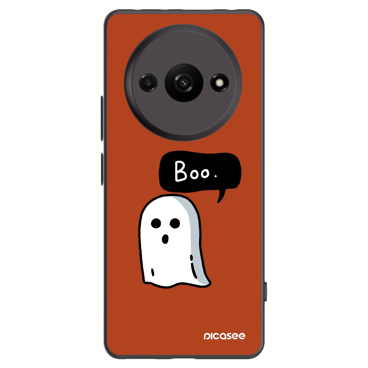 Picasee Xiaomi Redmi A3 Hülle - Schwarzes Silikon - Boo