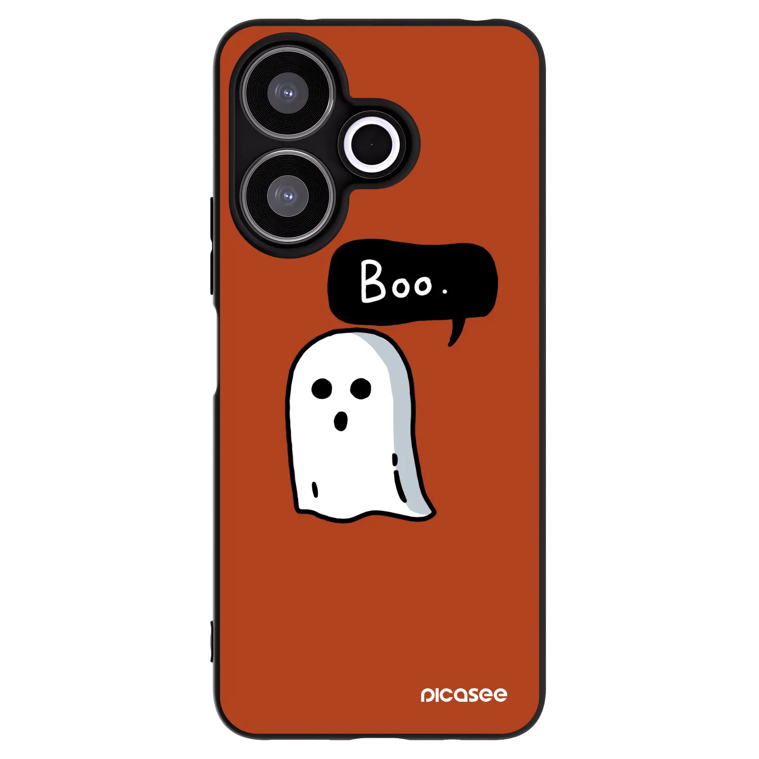 Picasee Xiaomi Redmi 13 4G Hülle - Schwarzes Silikon - Boo