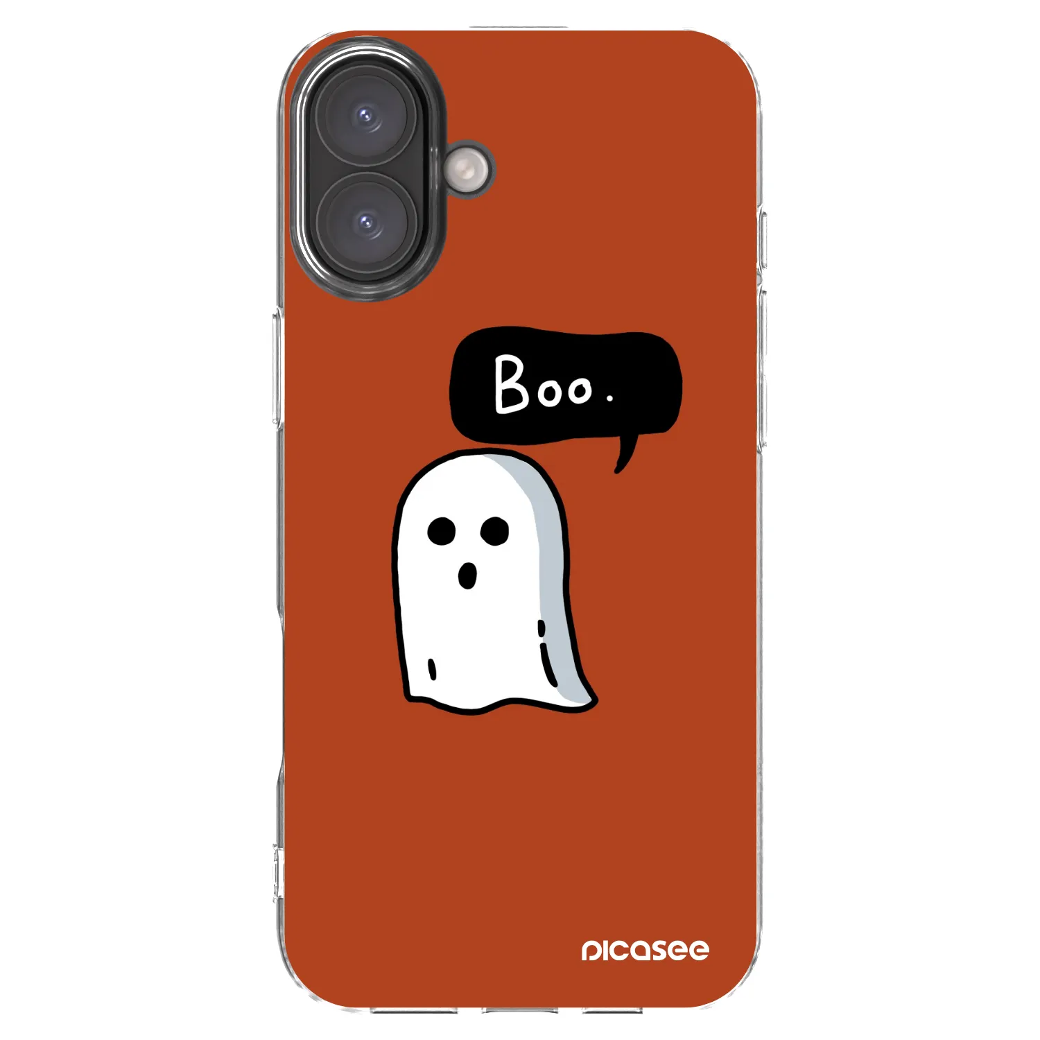 Picasee Apple iPhone 16 Plus Hülle - Transparentes Silikon - Boo
