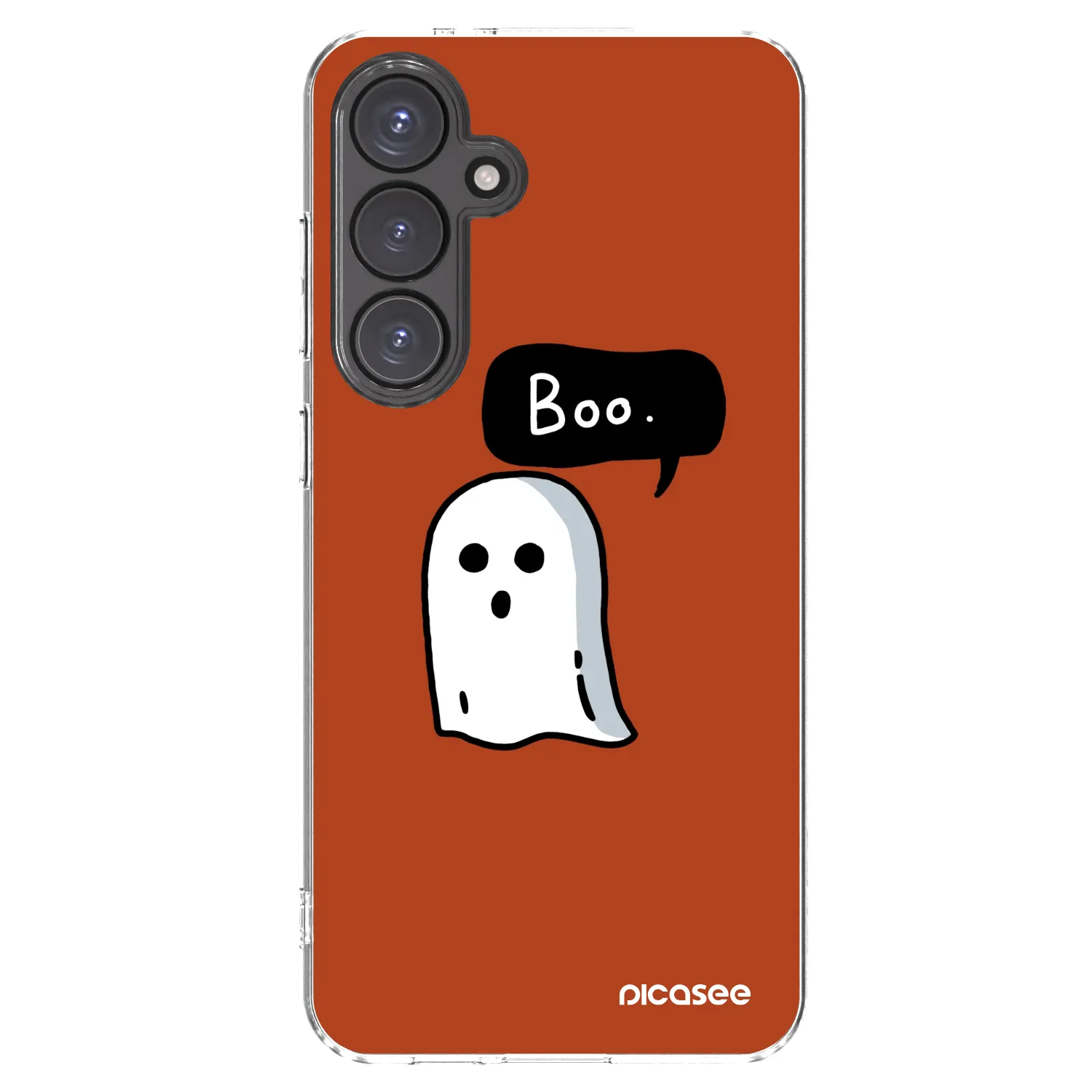 Picasee Samsung Galaxy S24 FE S721B Hülle - Transparentes Silikon - Boo