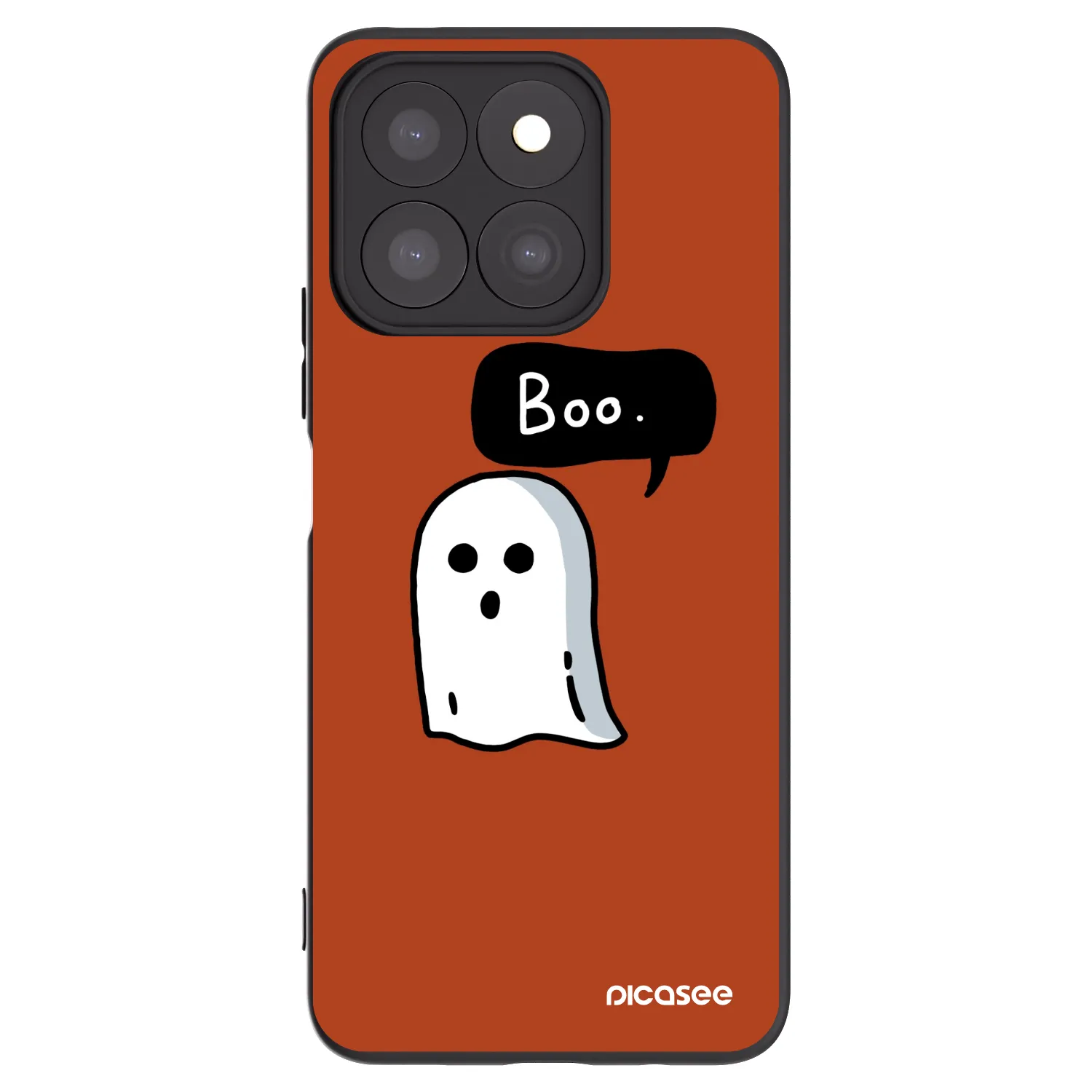Picasee Honor X8c Hülle - Schwarzes Silikon - Boo