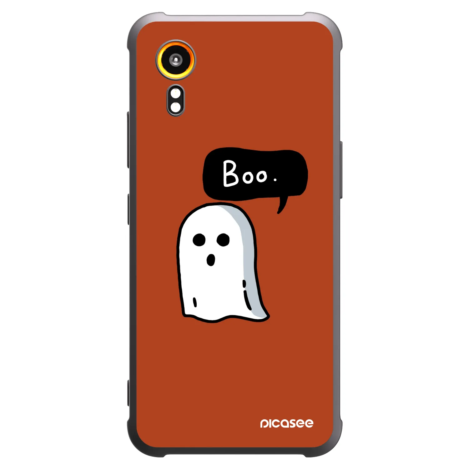 Picasee Samsung Galaxy XCover 7 Hülle - Schwarzes Silikon - Boo