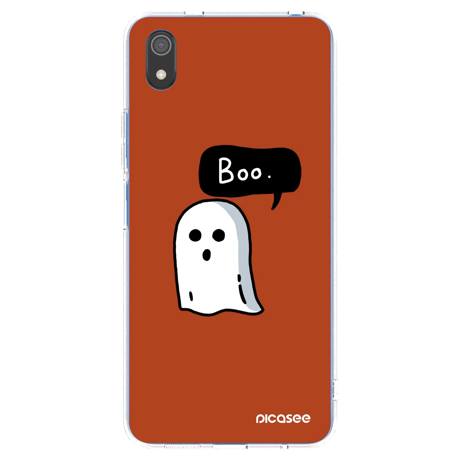 Picasee Xiaomi Redmi 7A Hülle - Transparentes Silikon - Boo