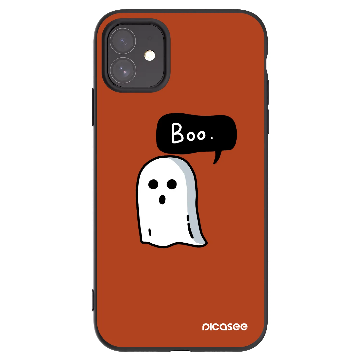 Picasee Apple iPhone 11 Hülle - Schwarzes Silikon - Boo