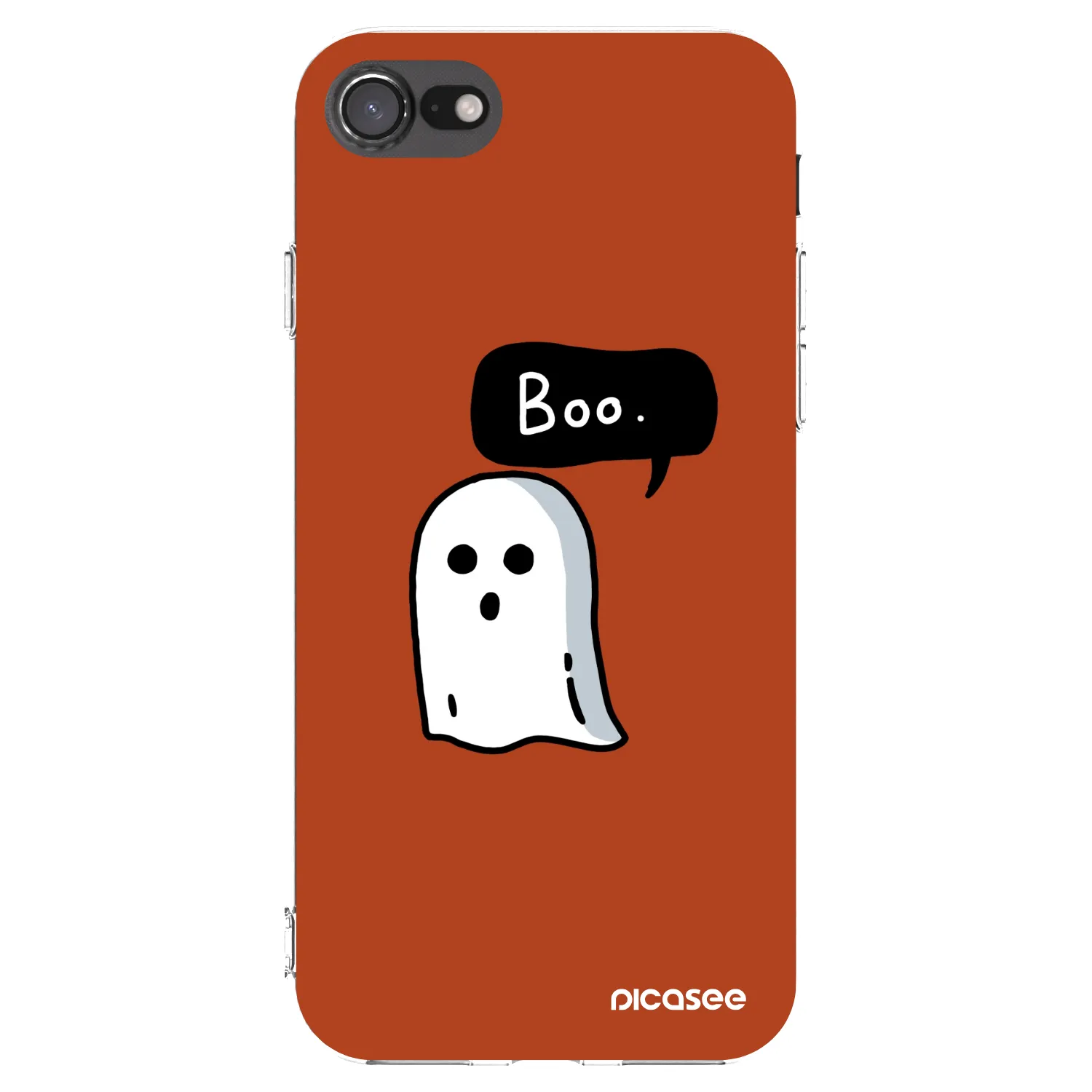 Picasee Apple iPhone 8 Hülle - Transparentes Silikon - Boo