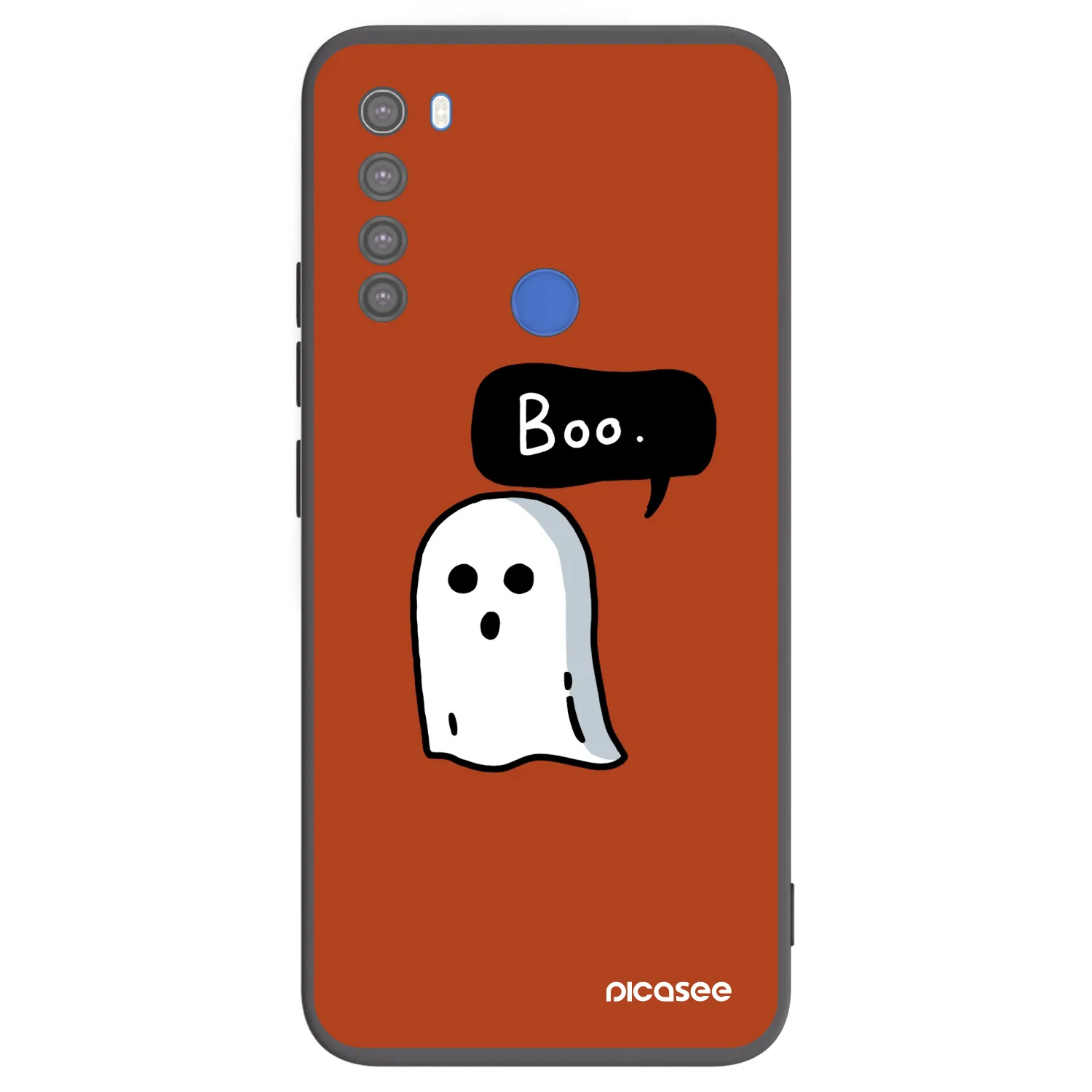 Picasee Xiaomi Redmi Note 8T Hülle - Schwarzes Silikon - Boo