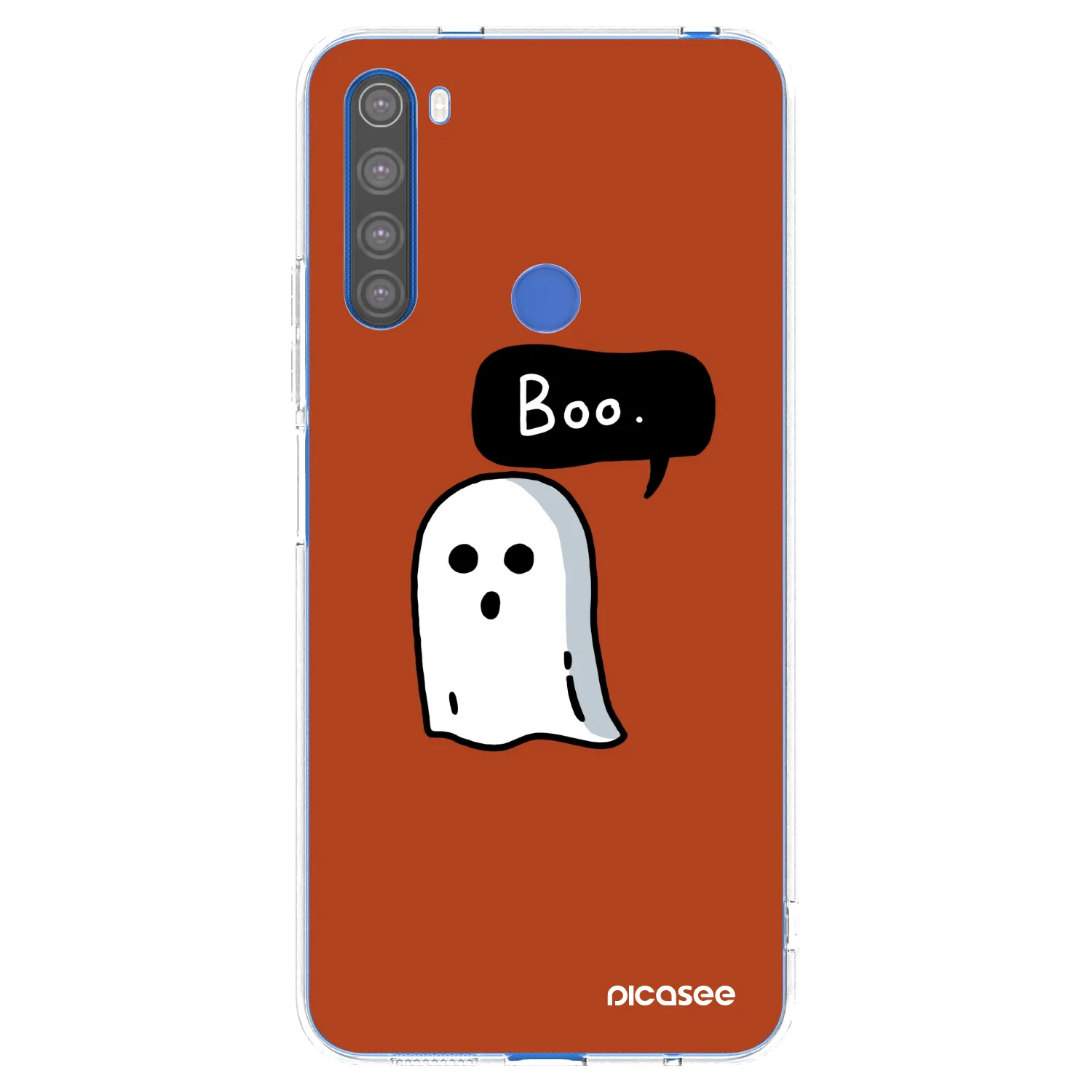 Picasee Xiaomi Redmi Note 8T Hülle - Transparentes Silikon - Boo