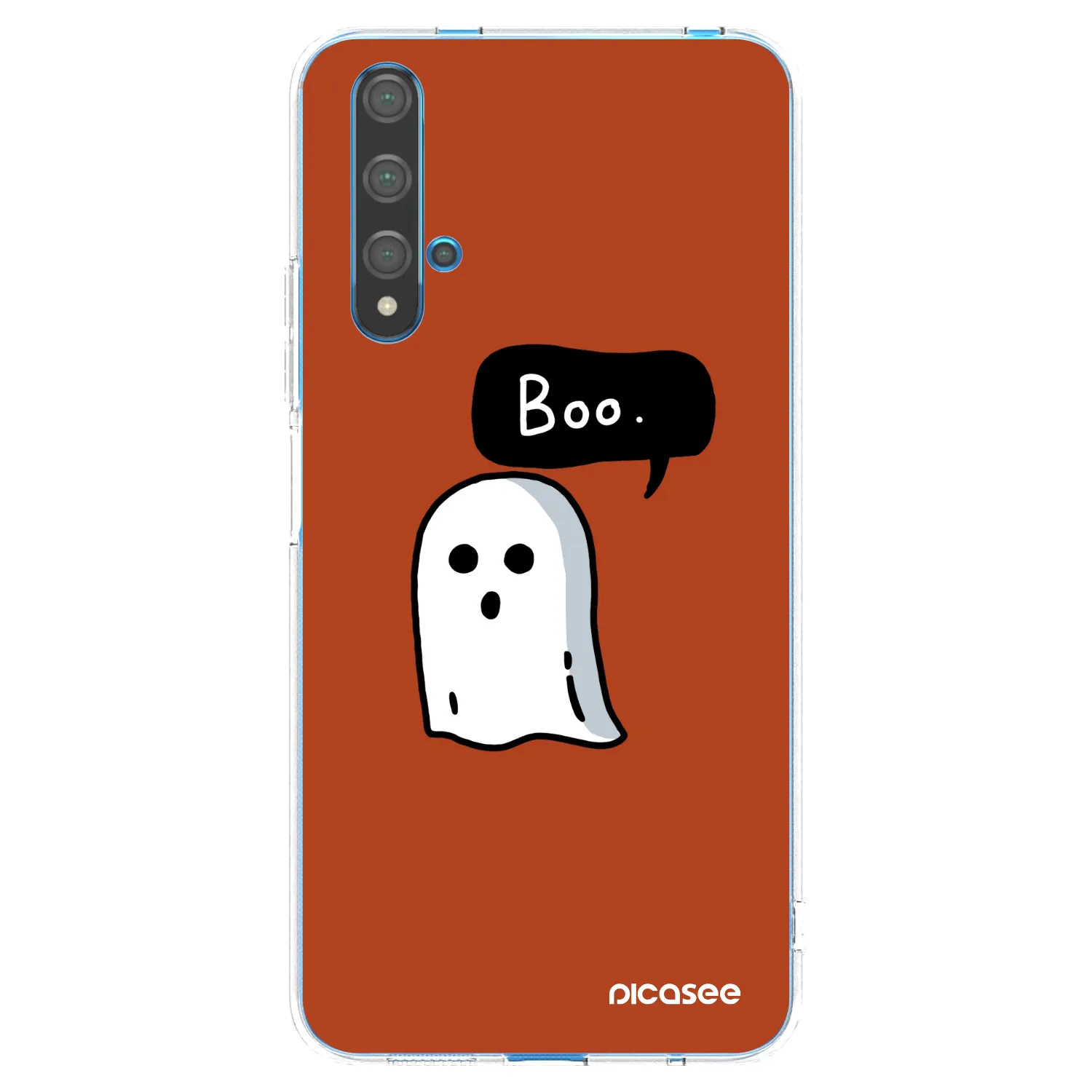 Picasee Huawei Nova 5T Hülle - Transparentes Silikon - Boo
