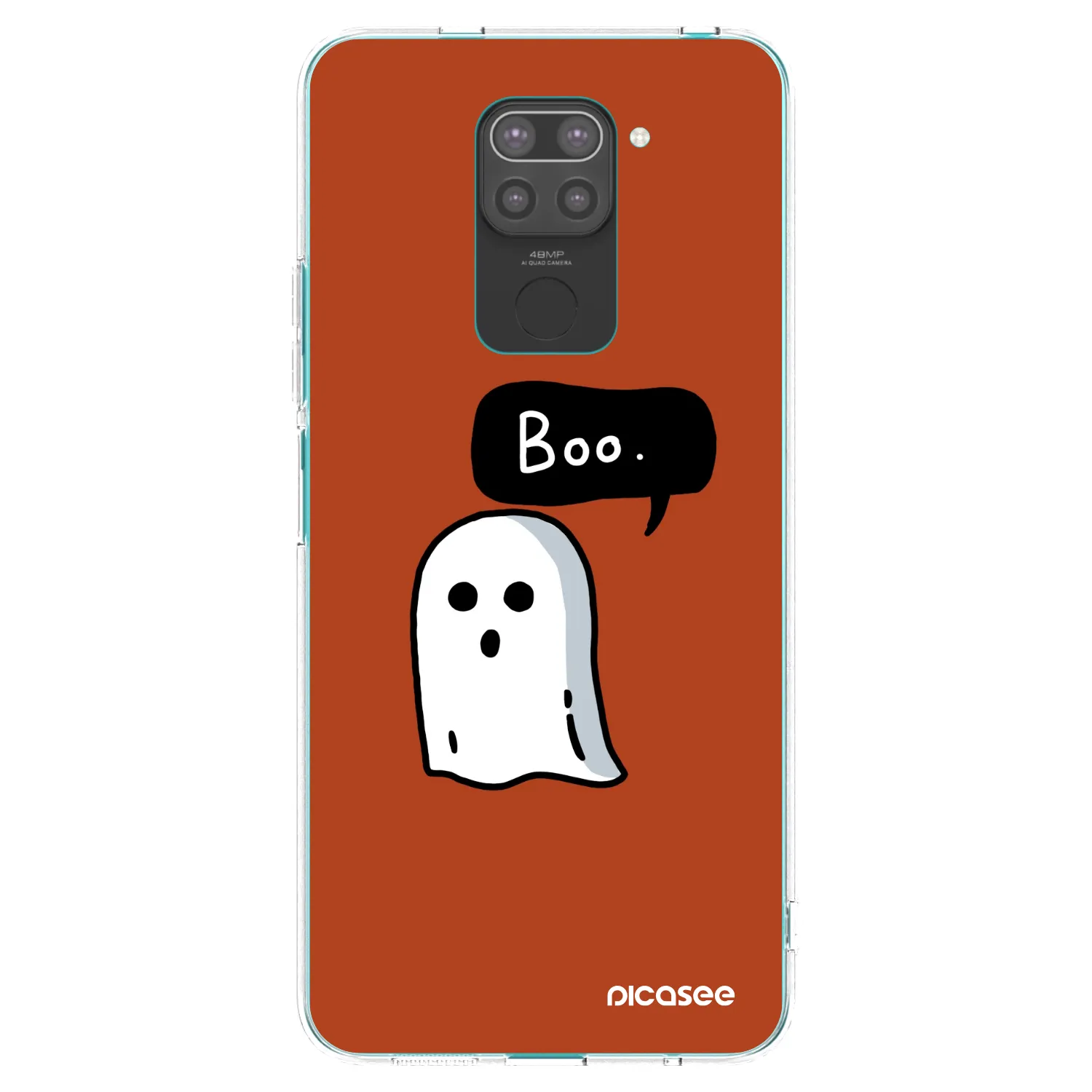 Picasee Xiaomi Redmi Note 9 Hülle - Schwarzes Silikon - Boo