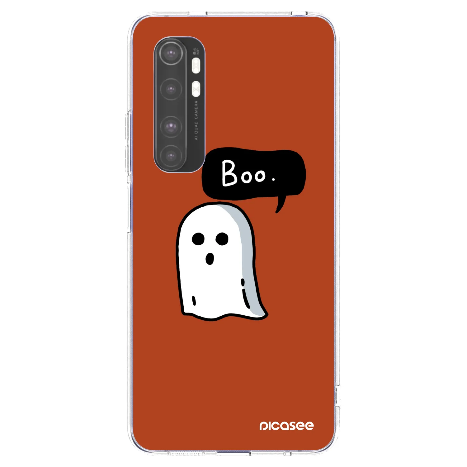 Picasee Xiaomi Mi Note 10 Lite Hülle - Transparentes Silikon - Boo