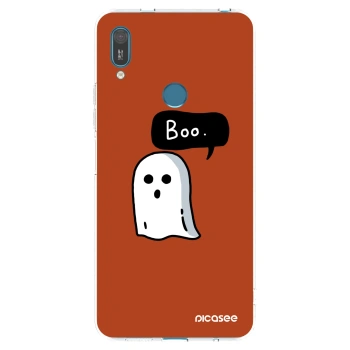Picasee Huawei Y7 2019 Hülle - Transparentes Silikon - Boo